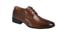 NIB boys Oxford brown dress shoes Size 12