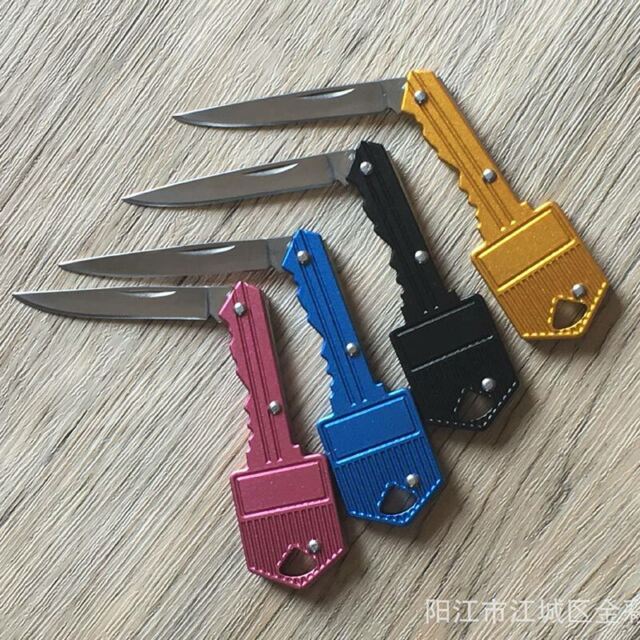 Mini Key Blade Letter Camp Outdoor Keyring Keychain DIY Hand Tool Folding Cutter