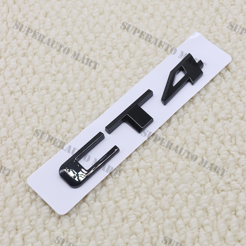 For CT4 LETTER DECAL Rear Trunk Decklid Badge Emblem Sport Black Badge Sticker
