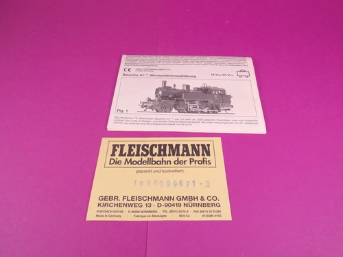 *FLEISCHMANN H0 digital 1895 AC: Güter- und Personenzug mit T9 "3778" KPEV AC!! - Bild 9 von 13