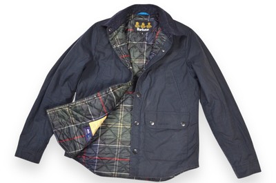 Men's Barbour Reelin Wax Jacket Blue Navy England Size S