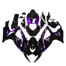 Purple Black Bodywork for Suzuki GSXR600 GSX-R750 2006 2007 06 07 ABS Fairings
