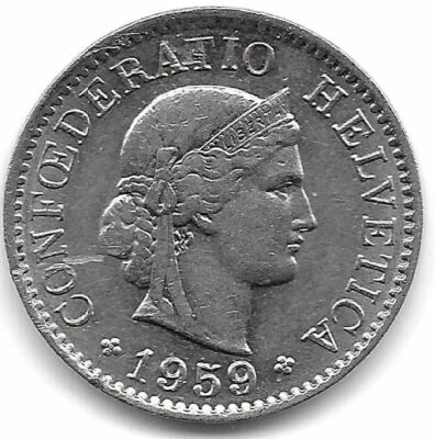 Schweiz 5 Rappen, 1959 | eBay.de