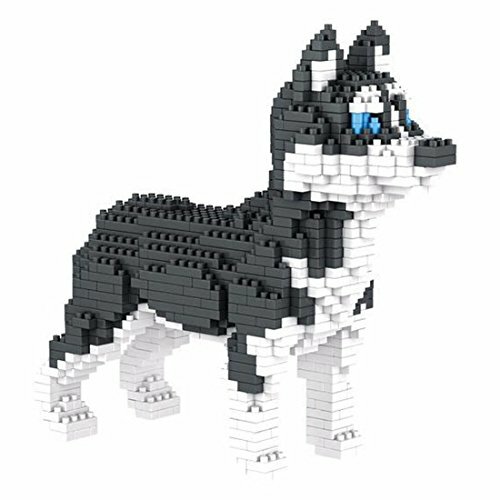 Atomic Building Cane Siberian Husky. Figura da Costruire con Nano (y1h)
