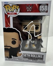 Seth Rollins Funko Pop Autographed WWE 158 ! Fanatics