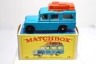Vintage Lesney Matchbox #12 Safari Land Rover Blue NMIB