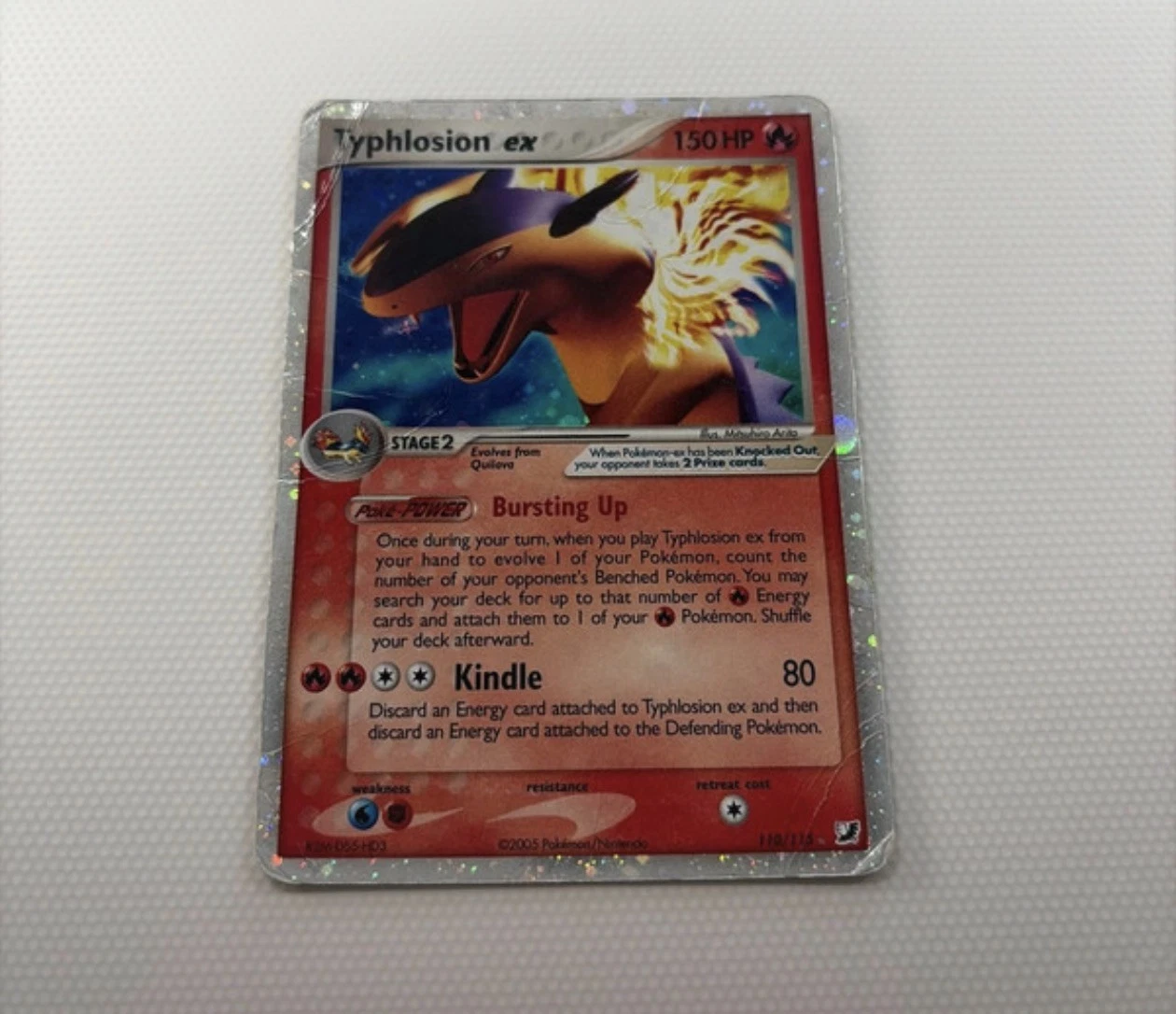 Pokémon Typhlosion EX TCG Unseen Forces Holo Card 110/115 EX Rare