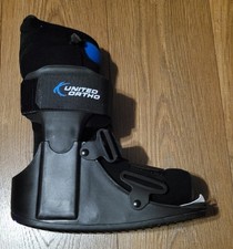 United Ortho Short Air Cam Walker Fracture Boot, Small, Black