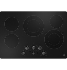 GE JEP5030DTBB 30 in. 5 Burner Elements Radiant Electric Cooktop in Black