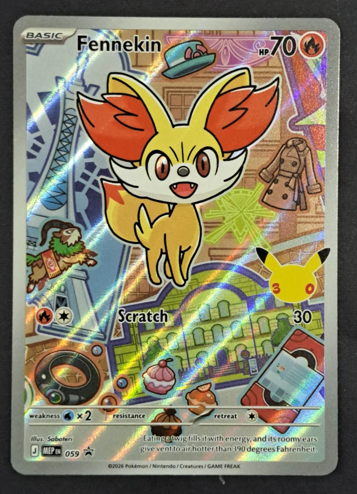 Pokémon TCG Mega Evolution Promo Fennekin 059