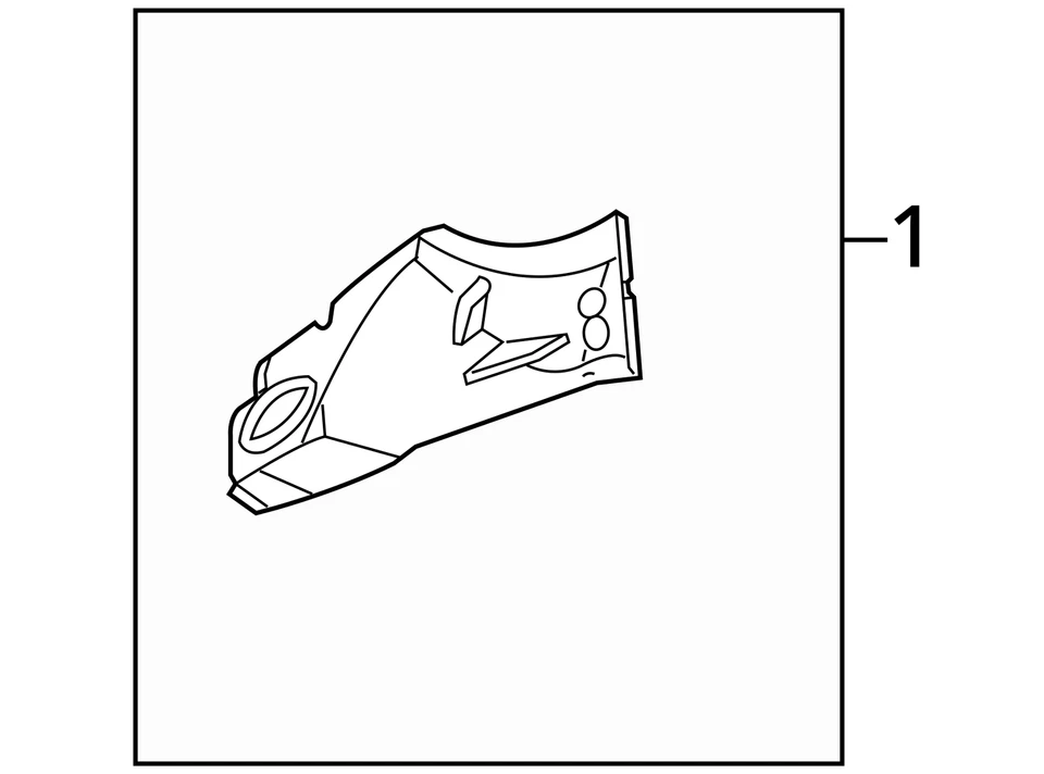 1998-2005 BUICK CADILLAC PARK AVENUE SEVILLE PANEL KIT FRT W/H RH 12480760 NEW - Image 3 of 3
