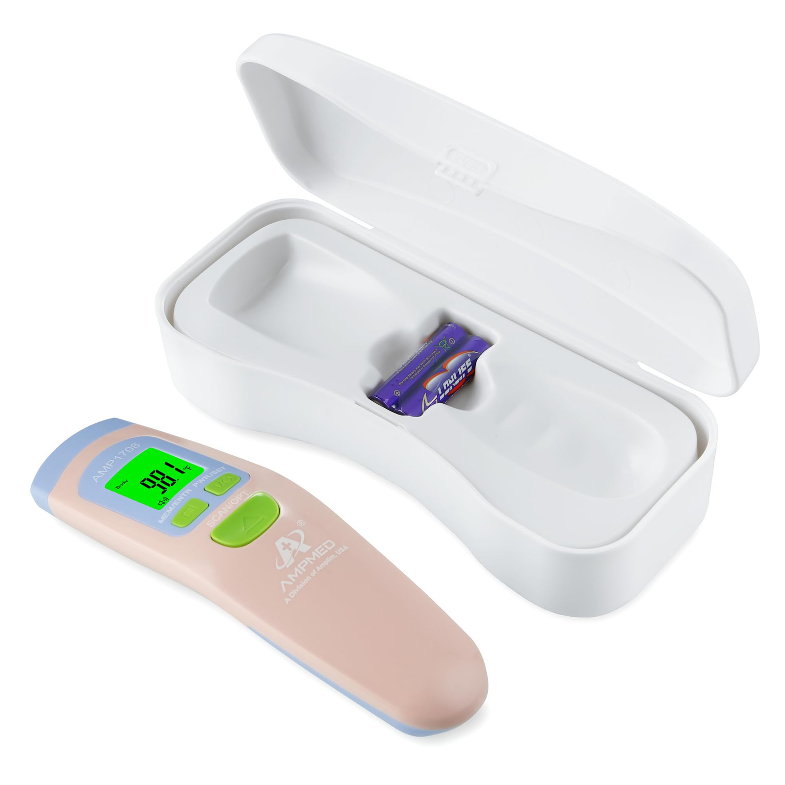 Amplim Ampmed Non Contact/No Touch Digital Forehead Thermometer for Adults Ki...