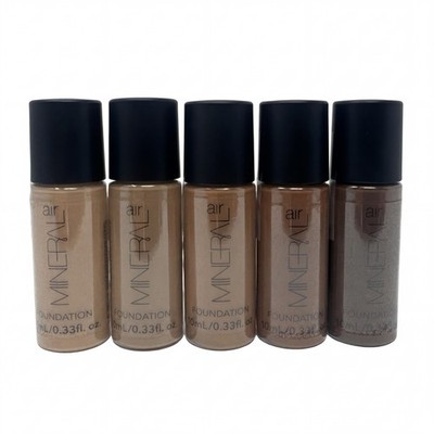 5 Pack Mineral Air Foundation  Starter Kit - Porcelain, Medium, Tan, Deep, Mocha