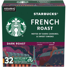 Dark Roast K-Cup Coffee Pods, French Roast, 100 Arabica, 32 Pods Box