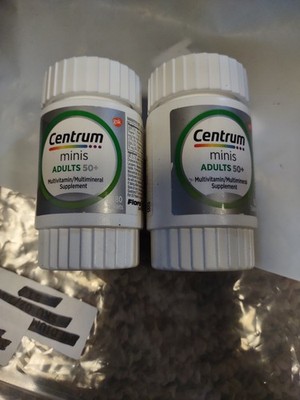 2 - Centrum Silver Minis Multivitamin for Adults 50 Plus 80 Tabs Each Exp: 12/26