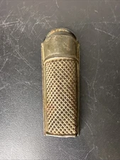 Vintage Nutmeg Tin Grater Scraper 5" w/ Lid Hangable