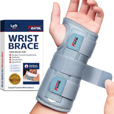 Carpal Tunnel Wrist Brace Night Support- Pain Relief Tendonitis, Sprained  Arthri