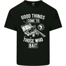 Camiseta de algodón ligero Funny Fishing Those Who Bait Fisherman para hombre