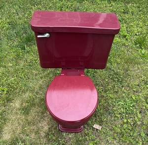 Crane Vintage Toilet Persian Red 1954