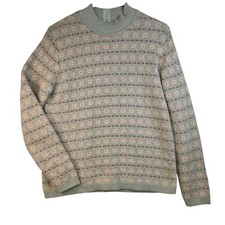 Monterey By Koret Medium Angora Blend Knit Sweater Sparkly Vintage Deadstock