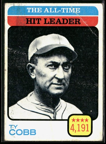Ty Cobb [All Time Hit Leader] #471 1973 O Pee Chee card