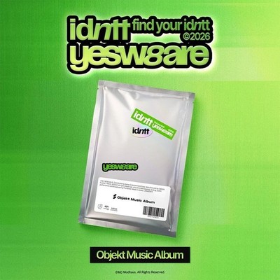 IDNTT [YESWEARE] 2nd Mini Album OBJEKT MUSIC Ver/QR PostCard+Event Objekt SEALED