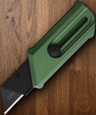 Chaves Knives C.H.U.B. Folding Knife 1.25'' Stainless Blade Green Aluminum Handle