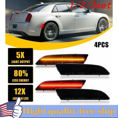 4/8x Smoke Bumper Side Lens Marker Light Rear Front For Chrysler Crossfire 04-08