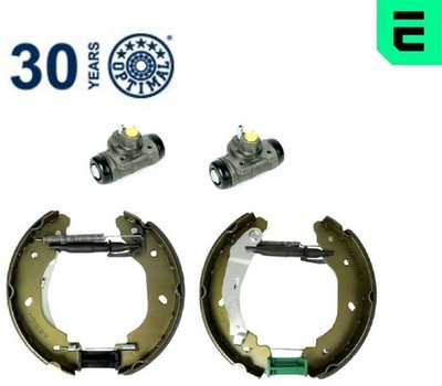 OPTIMAL OP-BSK00065 Bremsbackensatz 4 Bremsbacken Trommelbremse für Ford 