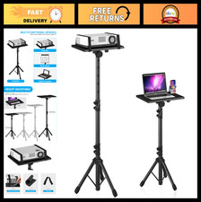 Height Adjustable Projector Stand Tripod with Gooseneck Phone Holder - 23.5" to
