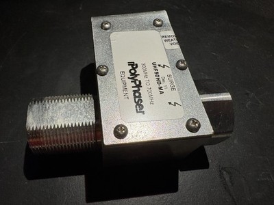 PolyPhaser UHF50HD-MA, 300-700MHz, RF Antenna Coax Surge/Lightning Arrestor