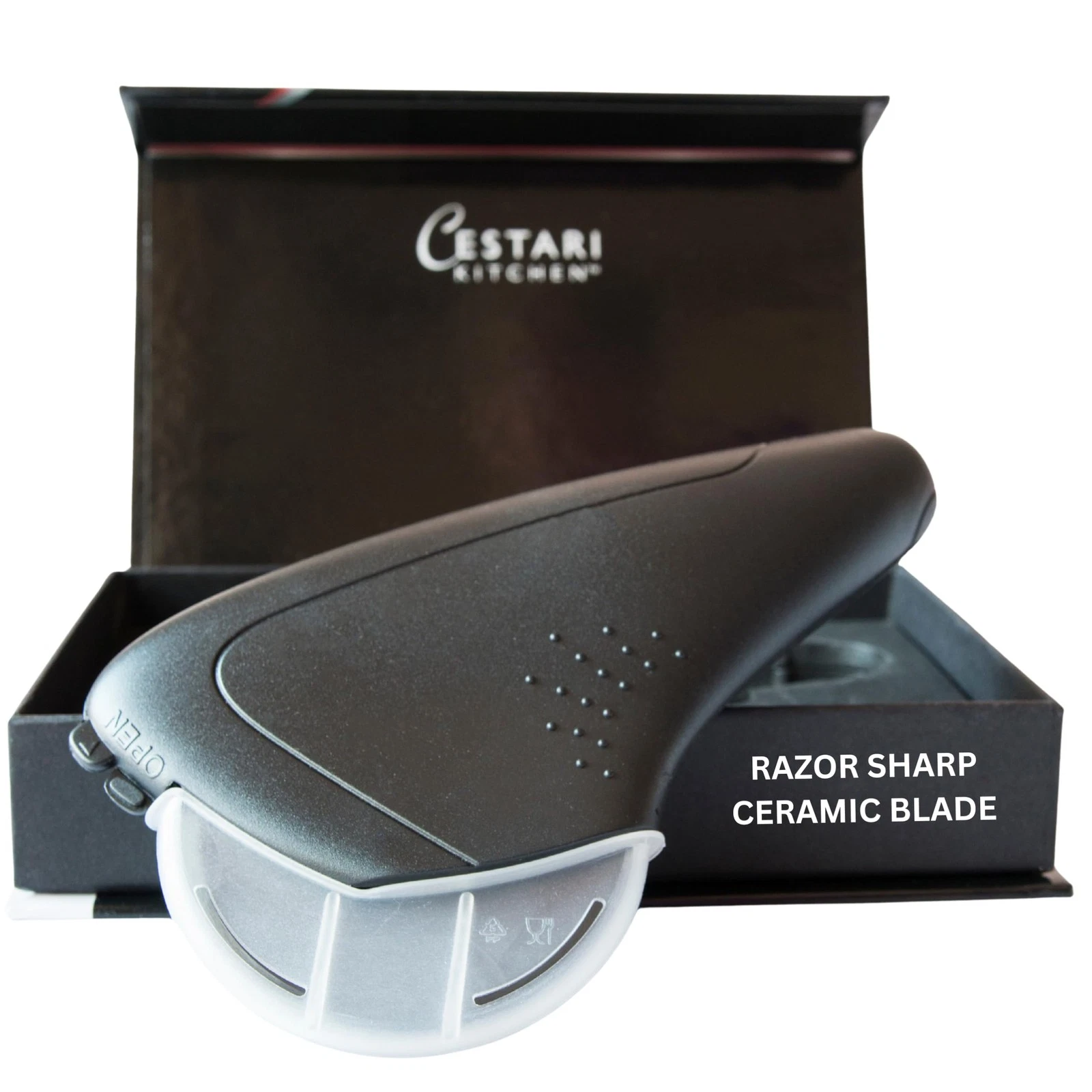 Heirloom Ceramic Pizza Cutter – Razor-Sharp, Rust-Blade with Protective Guard...
Opens in a new wind