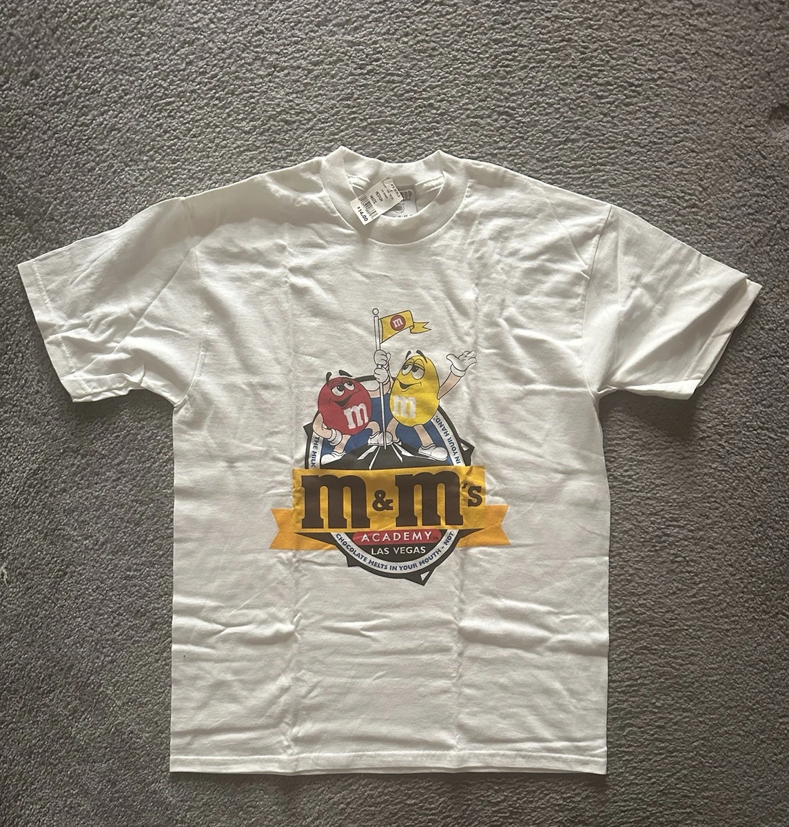 T-shirt Vintage M&M's Rouge - I'm All About - Taille L - 100% Coton Anvil