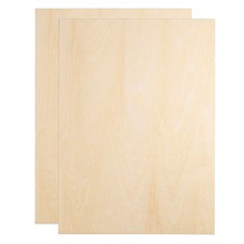 2pcs 2mm Basswood Plywood Sheets 12"x9"x3/32" Plywood Boards Craft Wood Sheet