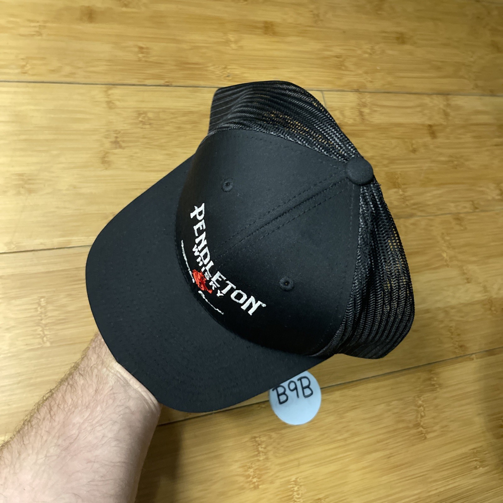 Pendleton Whisky Hat Cap Snapback Mesh Black Truc… - image 6