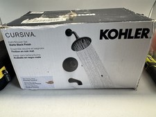 Kohler Cursiva R36189-4G-BL Bath  Shower Faucet Trim Set w/ Valve   Matte Black