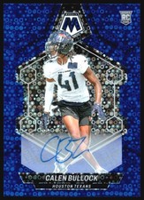 2024 Panini Mosaic CALEN BULLOCK Blue Disco Prizm Rookie Auto #365