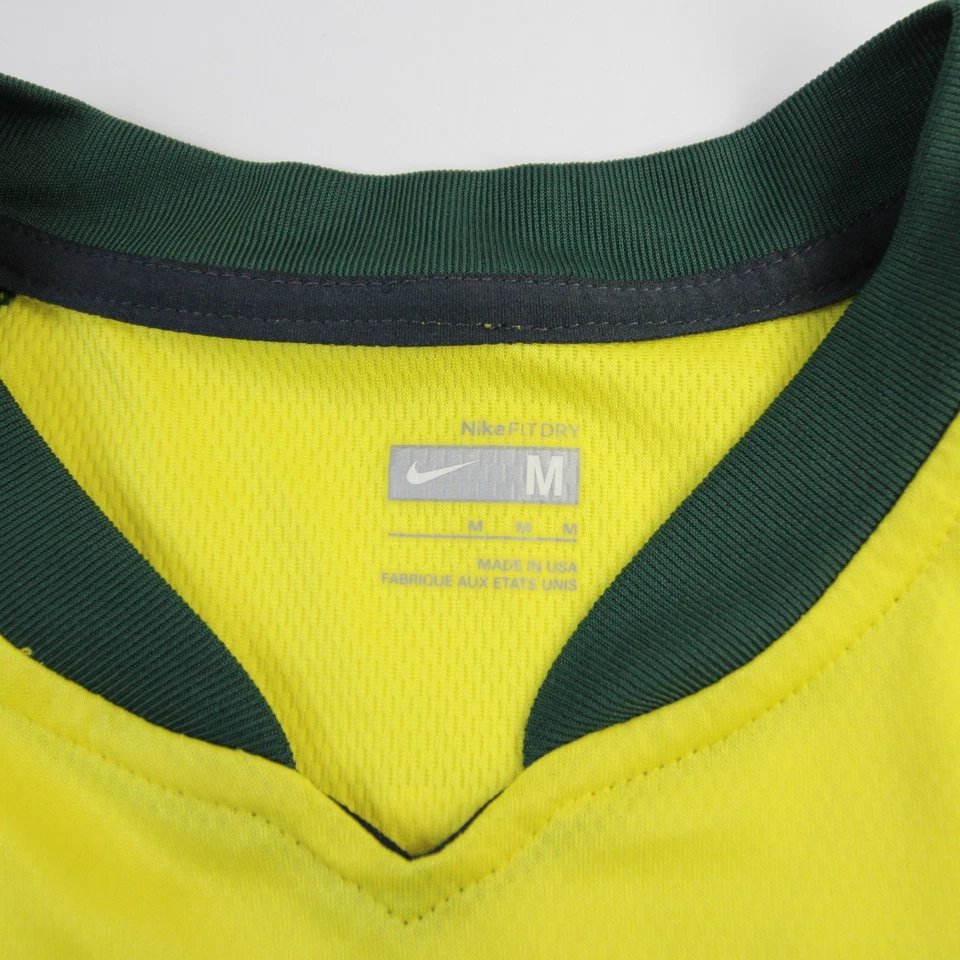 Camiseta deportiva de juego Oregon Ducks Nike Team Dri-Fit - fútbol para mujer amarilla/verde usada Foto 4 de 4