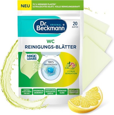 Dr. Beckmann WC Reinigungs Blätter CITRUS SENSATION 20 Blätter