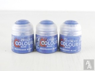 (5426) 3x Citadel Macragge Blue Paint Pots Tools 40k Sigmar Warhammer Citadel