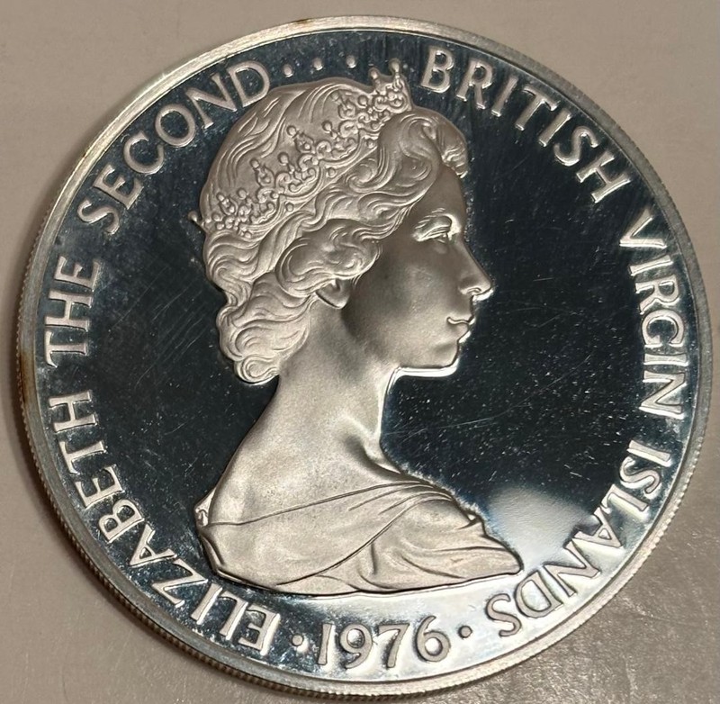 British Virgin Isands Silver Proof One Dollar