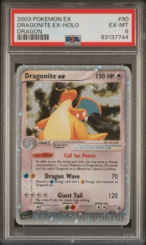 Dragonite ex graded PSA 6 for sale on eBay