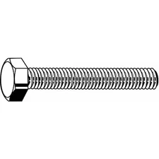 Class 8.8, M12-1.75 Hex Head Cap Screw, Black Oxide Steel, 40 Mm L, 50 Pk,