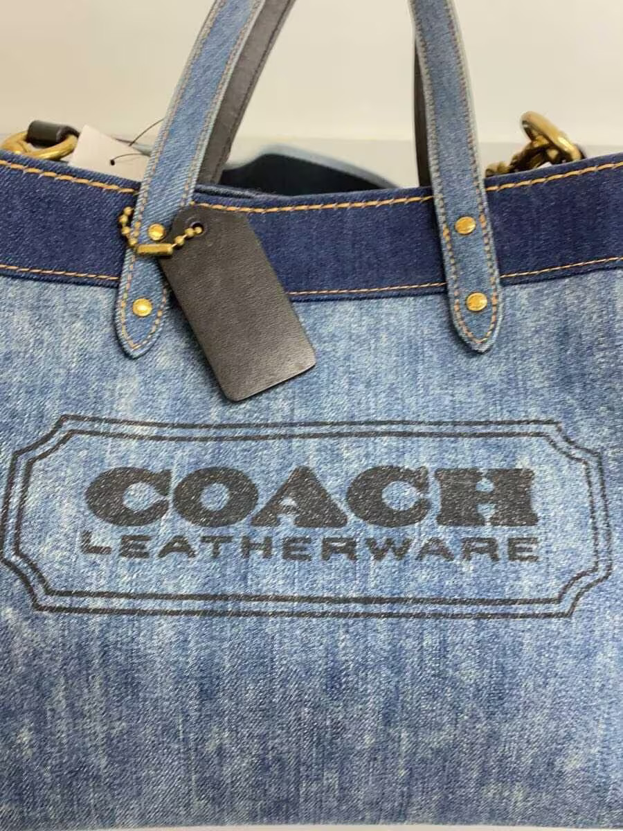 COACH Denim Tote Bag IDG 89163 thumbnail 5