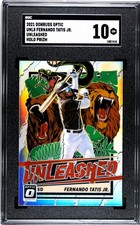 2021 Donruss Optic UNL8 Fernando Tatis Jr. Unleashed HOLO SILVER PRIZM SGC 10