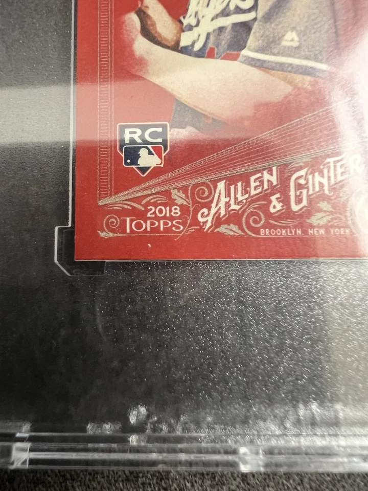 2018 Topps Allen & Ginter Walker Buehler Mini Red /5 RC - Image 2 of 4