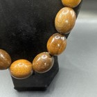 vintage Art Deco chunky wooden bead style Necklace — photo 6