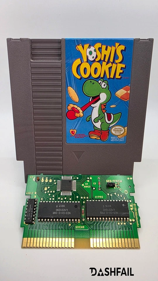 Yoshi's Cookie (NES Nintendo Entertainment System, 1993) Cartridge Only - Tested - Image 3 of 4