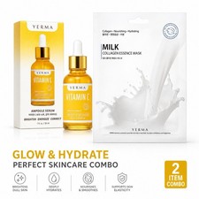 NEW Vitamin C Ampoule Serum 1oz / 30ml | & -5 PACK Milk Mask. Korea. AUTHENTIC