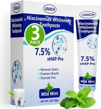 7.5 Nano-Hydroxyapatite Toothpaste,3 Pack Fresh Breath Whitening Toothpaste for